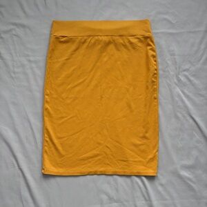Double Take Mustard Bodycon Pencil Skirt XL